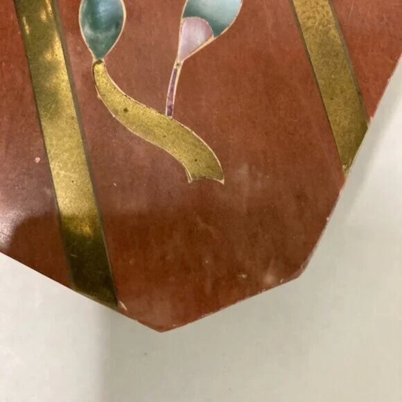 Soap Stone Trinket Box With Flower Inlay Made in India - Picture 4 of 11